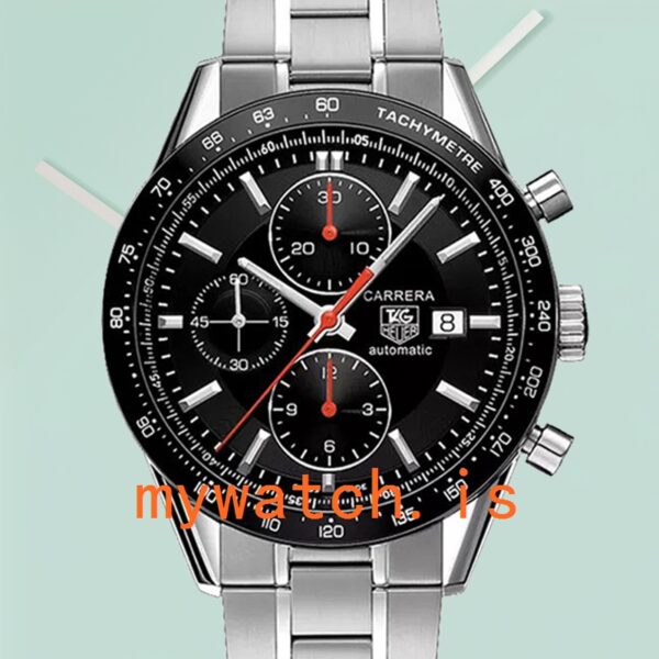 Tag Heuer Carrera Men’s CV2014.BA0794 43mm Stainless Steel Black Dial