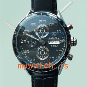 Tag Heuer Carrera CV2A1R.FC6235 43mm Men’s Stainless Steel Black Dial