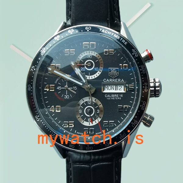 Tag Heuer Carrera CV2A1R.FC6235 43mm Men’s Stainless Steel Black Dial