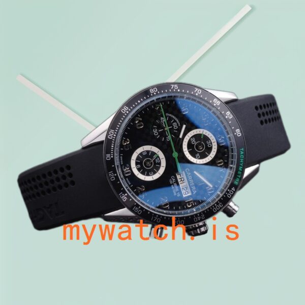 Tag Heuer Carrera 43mm Men’s CarreraBKAR-001 Black Dial Stainless Steel - Image 4