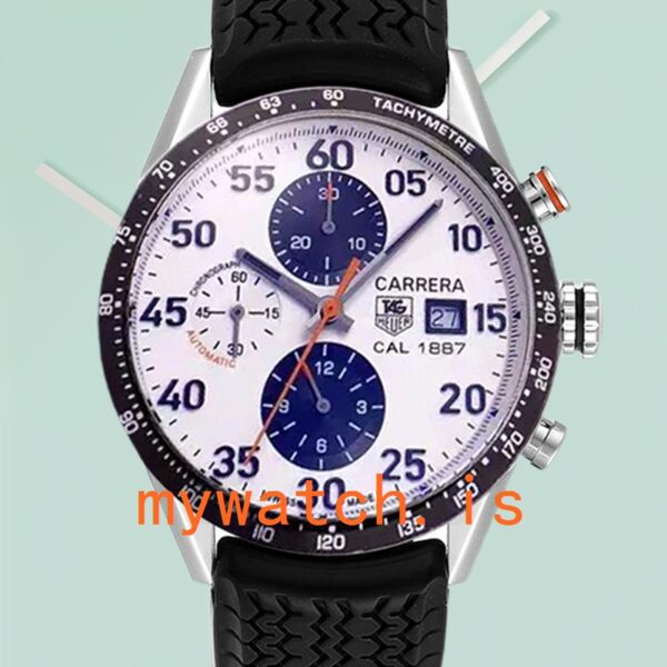 Tag Heuer Carrera Men’s 43mm CarreraWAR009 Silver-tone White Dial