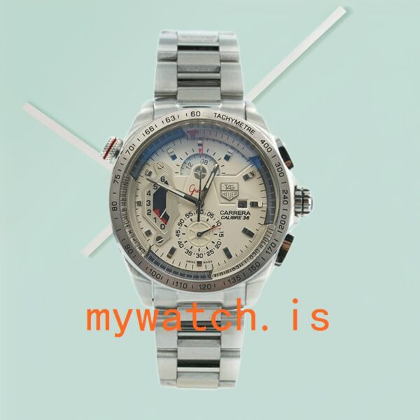 Tag Heuer Carrera Men’s CarreraWSB008 43mm Bracelet Japanese Quartz - Image 2