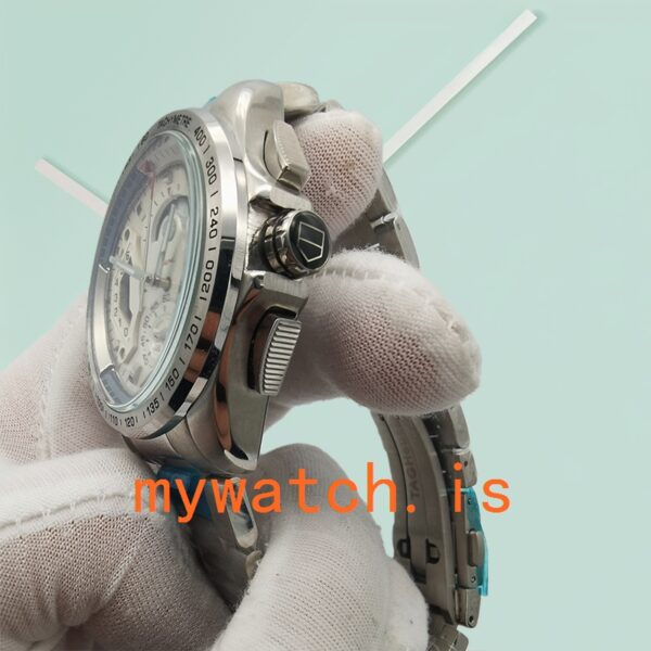 Tag Heuer Carrera Men’s CarreraWSB008 43mm Bracelet Japanese Quartz - Image 4