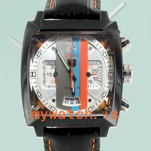 Tag Heuer Monaco Men’s 40mm MonacoWSL001 Leather Strap