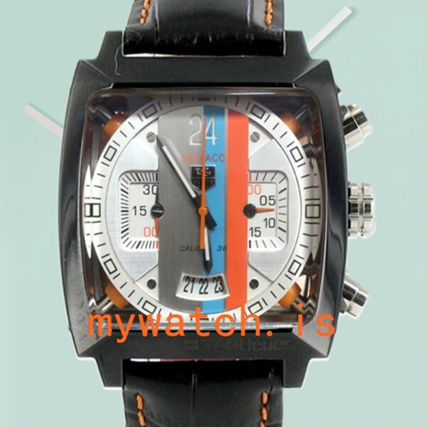 Tag Heuer Monaco Men’s 40mm MonacoWSL001 Leather Strap