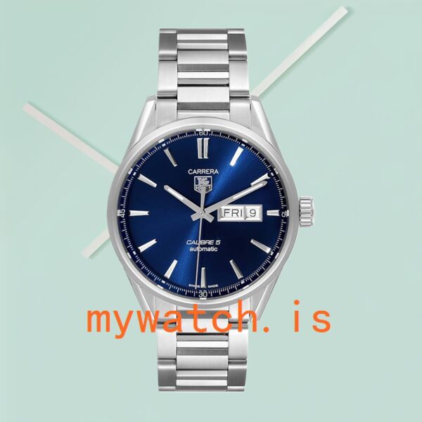 Tag Heuer Carrera WAR201E.BA0723 43mm Men’s Blue Dial Bracelet - Image 2