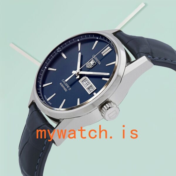 Tag Heuer Carrera Men’s WAR201E.FC6292 43mm Silver-tone Blue Dial - Image 3