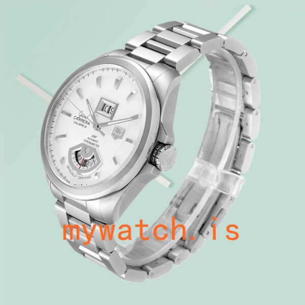 Tag Heuer Carrera 43mm WAV5112.BA0901 Men’s White Dial - Image 4