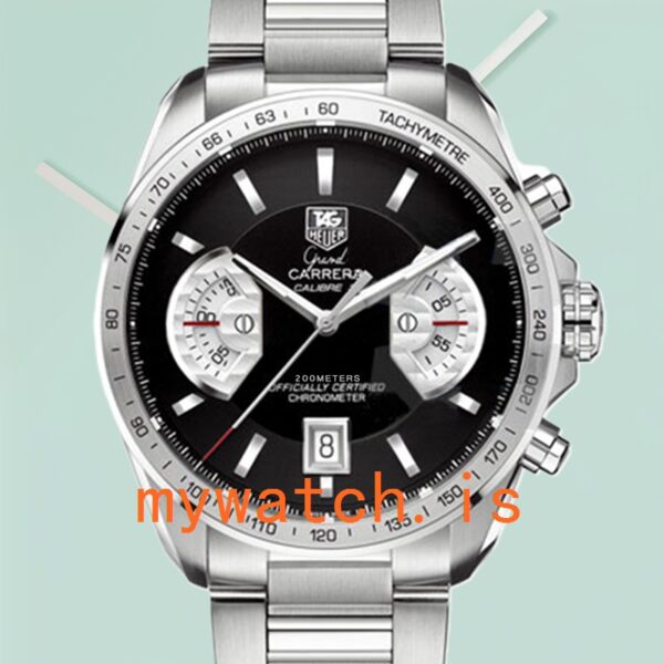 Tag Heuer Grand Carrera CAV511A.BA0902 Men 43mm Silver-tone Bracelet