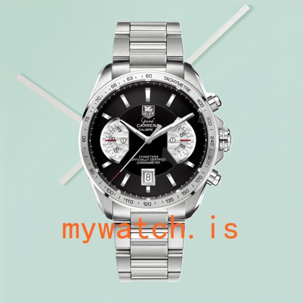 Tag Heuer Grand Carrera CAV511A.BA0902 Men 43mm Silver-tone Bracelet - Image 2