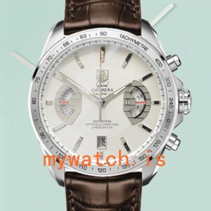 Tag Heuer Grand Carrera 43mm CAV511B.FC6231 Men Leather Strap Quartz