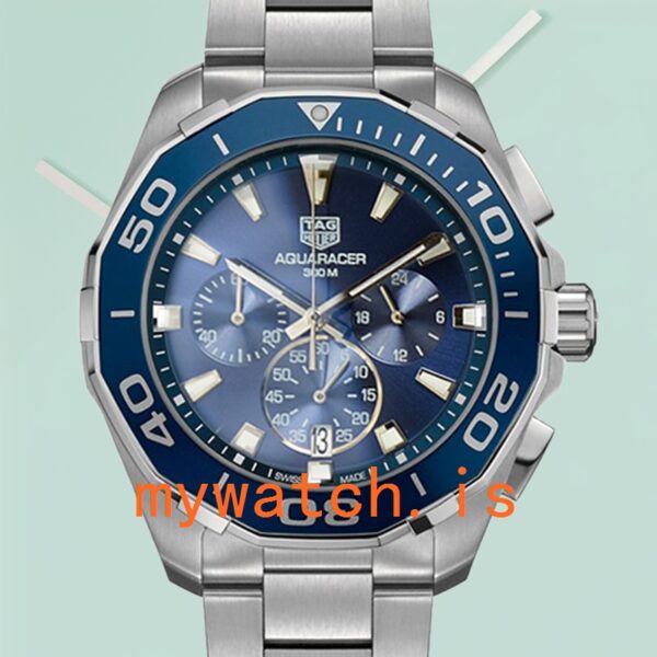 Tag Heuer Carrera 43mm Men CAY111B.BA0927 Silver-tone Stainless Steel
