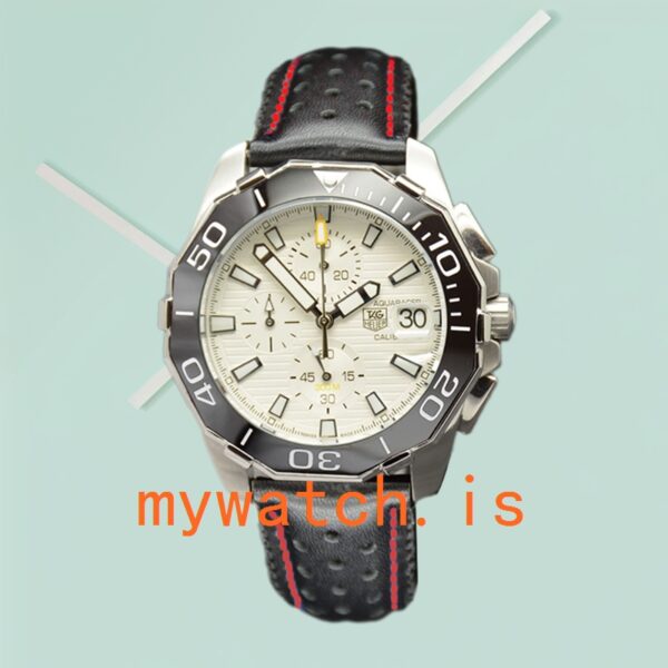Tag Heuer Aquaracer CAY211A-004 43mm Men White Dial Silver-tone - Image 2