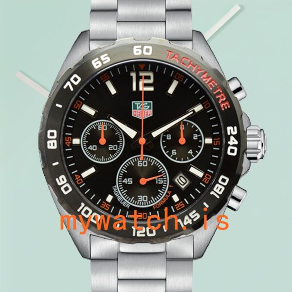 Tag Heuer Formula 1 CAZ1014-001 Men 43mm Black Dial Bracelet