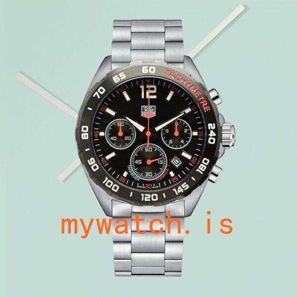 Tag Heuer Formula 1 CAZ1014-001 Men 43mm Black Dial Bracelet - Image 2
