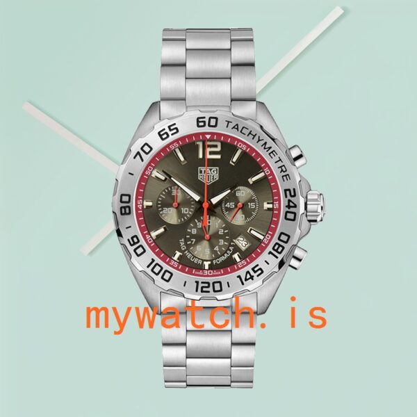 Tag Heuer Formula 1 Men CAZ101Y-001 43mm Bracelet Grey Dial - Image 2