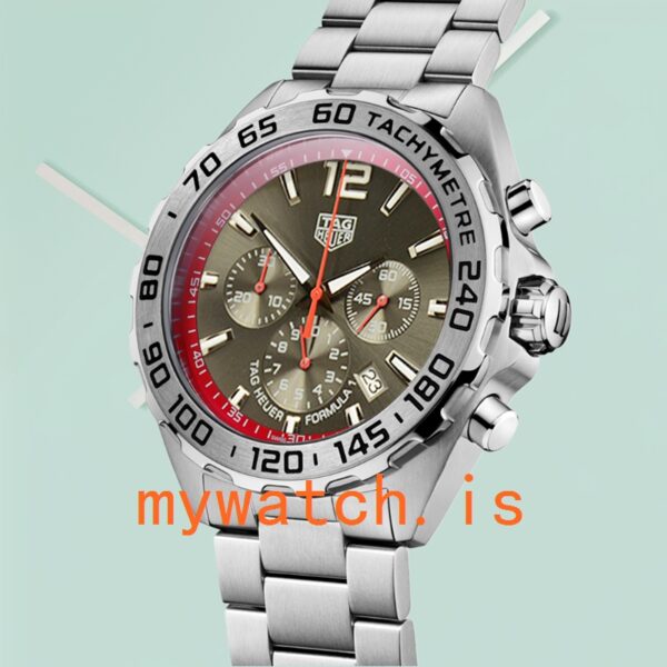 Tag Heuer Formula 1 Men CAZ101Y-001 43mm Bracelet Grey Dial - Image 3