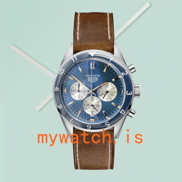 Tag Heuer Autavia Men CBE2110-001 43mm Quartz Blue Dial - Image 2