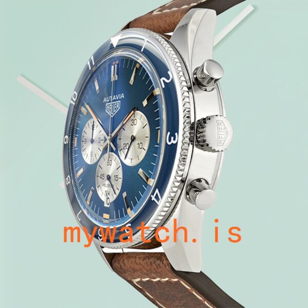 Tag Heuer Autavia Men CBE2110-001 43mm Quartz Blue Dial - Image 3