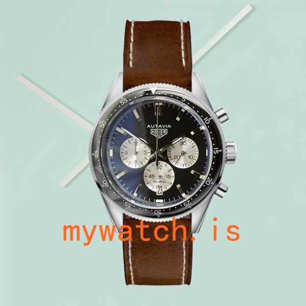 Tag Heuer Autavia 43mm CBE2110-002 Men Quartz Black Dial - Image 2