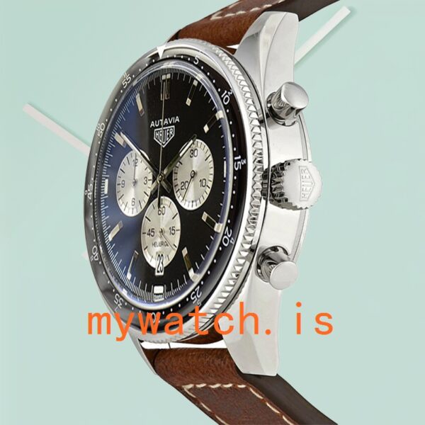 Tag Heuer Autavia 43mm CBE2110-002 Men Quartz Black Dial - Image 4