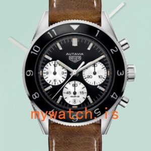 Tag Heuer Autavia Men CBE2110.FC8226 43mm Leather Strap Silver-tone