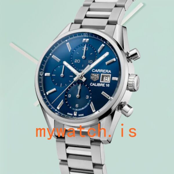 Tag Heuer Carrera Men CBK2112.BA0715 43mm Stainless Steel Blue Dial - Image 4
