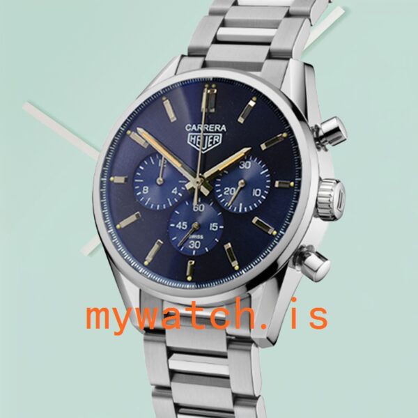 Tag Heuer Carrera Men CBK221B-002 43mm Blue Dial Quartz - Image 4