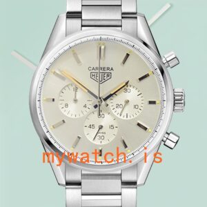 Tag Heuer Carrera Men 43mm CBK221B.FC6479-001 Silver-tone