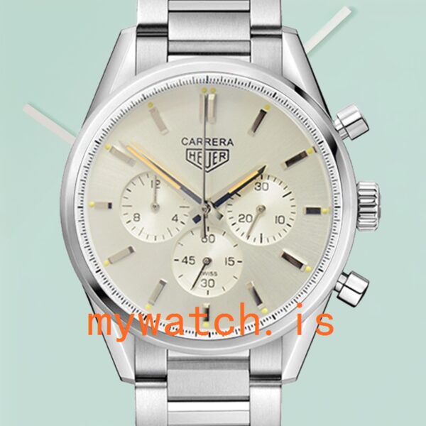 Tag Heuer Carrera Men 43mm CBK221B.FC6479-001 Silver-tone