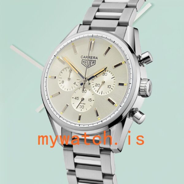 Tag Heuer Carrera Men 43mm CBK221B.FC6479-001 Silver-tone - Image 4