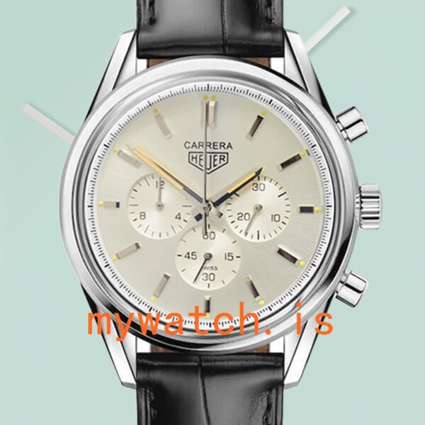 Tag Heuer Carrera CBK221B.FC6479 Men 43mm Stainless Steel White Dial