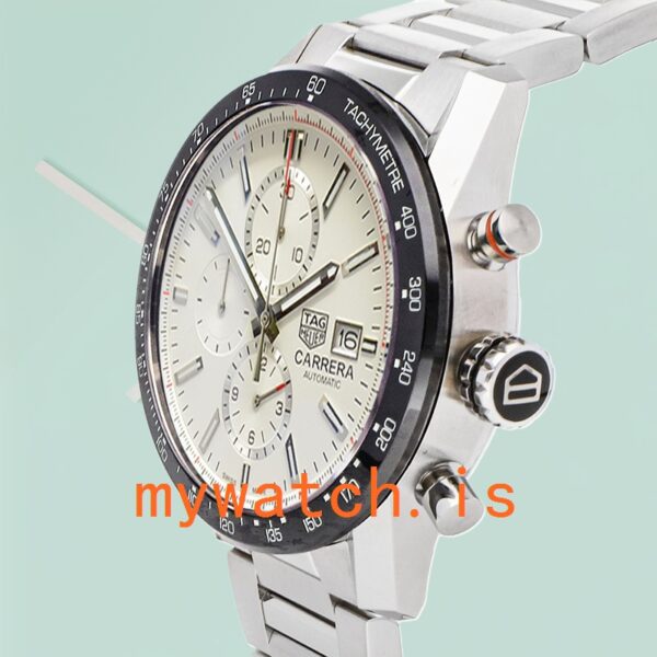 Tag Heuer Carrera Men 43mm CBM2110-001 Quartz Bracelet - Image 4
