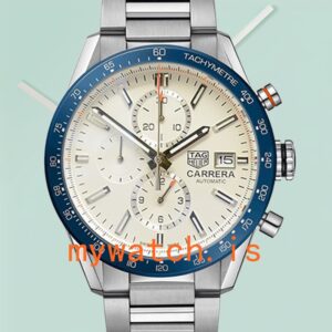 Tag Heuer Carrera 43mm CBM2110-002 Men Stainless Steel White Dial