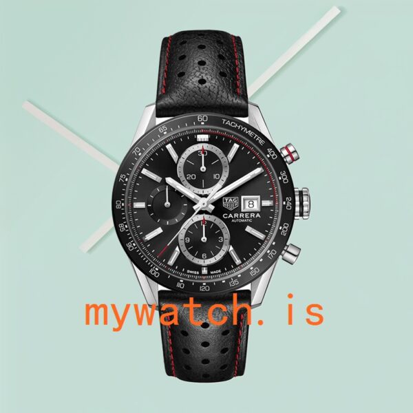 Tag Heuer Carrera 43mm Men CBM2110.FC6454 Leather Strap - Image 2