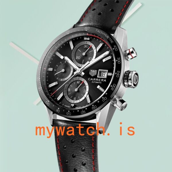 Tag Heuer Carrera 43mm Men CBM2110.FC6454 Leather Strap - Image 4