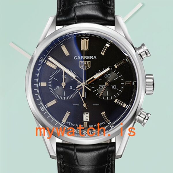 Tag Heuer Carrera CBN2010.BA0642-001 Men 43mm Quartz Leather Strap