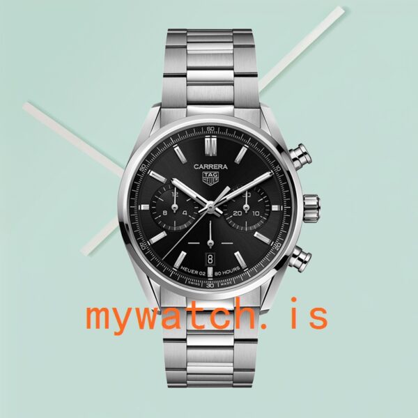 Tag Heuer Carrera CBN2010.BA0642 43mm Men Black Dial Silver-tone - Image 2