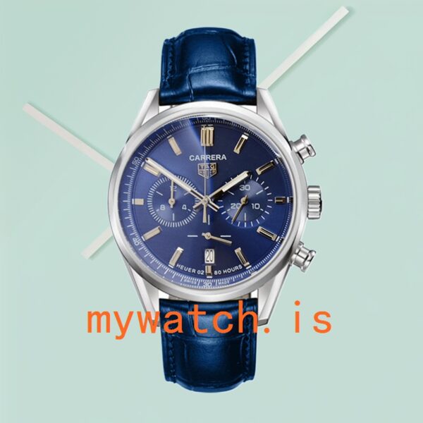 Tag Heuer Carrera Men CBN2011.BA0642-001 43mm Leather Strap - Image 2