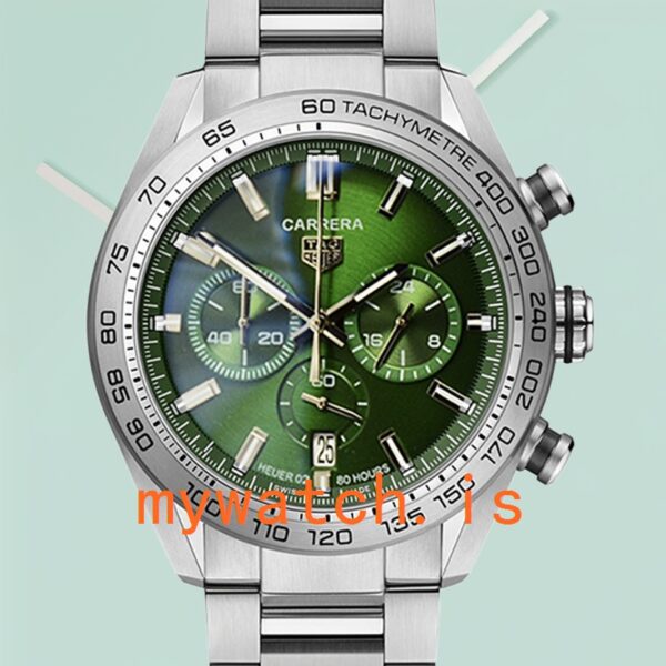 Tag Heuer Carrera CBN2A10.BA0643 Men 43mm Quartz Silver-tone