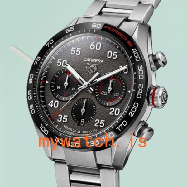 Tag Heuer Carrera Men 43mm CBN2A1F.BA0643 Silver-tone Black Dial - Image 2