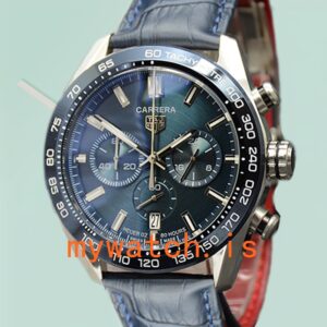 Tag Heuer Carrera CBN2A5A-001 43mm Men Leather Strap Stainless Steel
