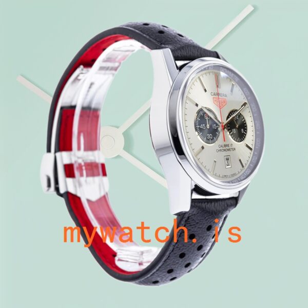 Tag Heuer Carrera 43mm CV2119.FC6310 Men Leather Strap - Image 3