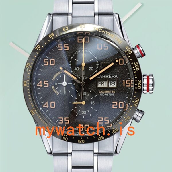Tag Heuer Carrera CarreraBKSB-005 Men 43mm Silver-tone Quartz