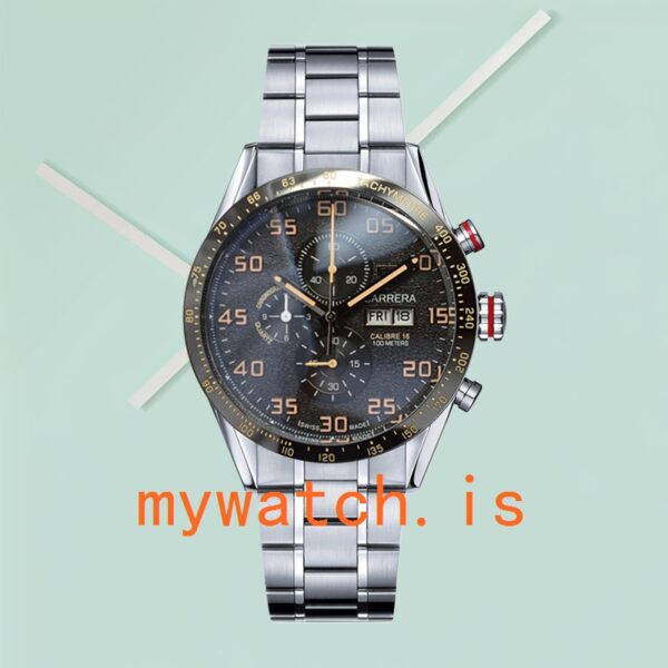 Tag Heuer Carrera CarreraBKSB-005 Men 43mm Silver-tone Quartz - Image 2