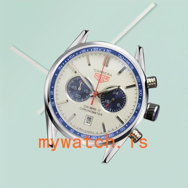 Tag Heuer Carrera Men CarreraWSB-009 43mm White Dial Stainless Steel - Image 2