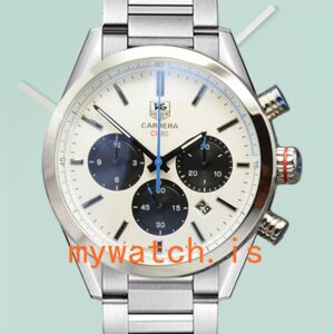 Tag Heuer Carrera Men CarreraWSB-012 43mm Silver-tone Bracelet