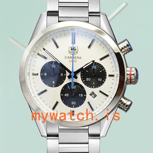 Tag Heuer Carrera Men CarreraWSB-012 43mm Silver-tone Bracelet