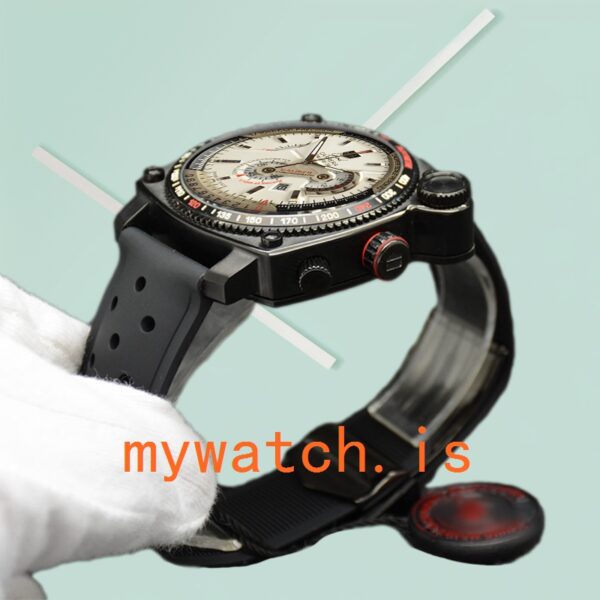 Tag Heuer Grand Carrera 43mm Men GrandCarreraWSR-004 Quartz Rubber Band - Image 3