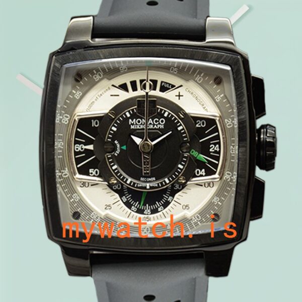 Tag Heuer Monaco 43mm Men MonacoBKAR-006 Black Dial Quartz